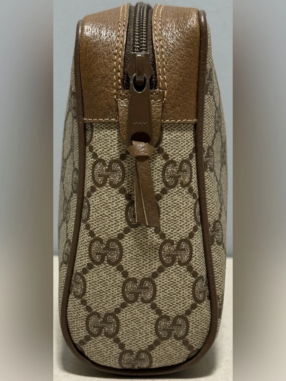 GUCCI Vintage GG Supreme Web Sherry Line Clutch Bag